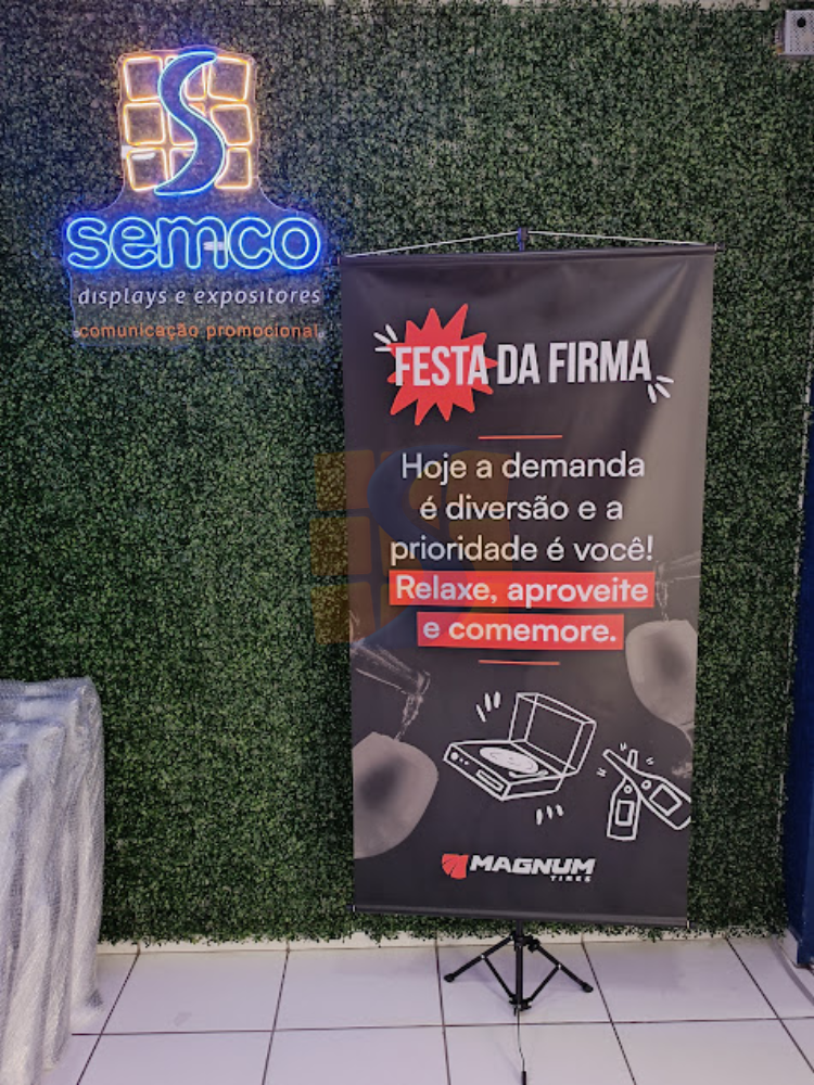 banner para eventos semco displays comunicacao visual sao paulo
