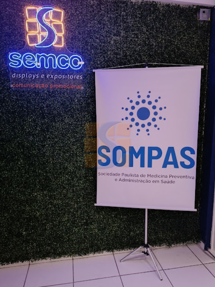 suporte para banner 2 semco displays sao paulo