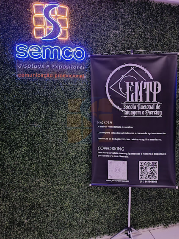 suporte para banner de ferro semco displays comunicacao visual sao paulo