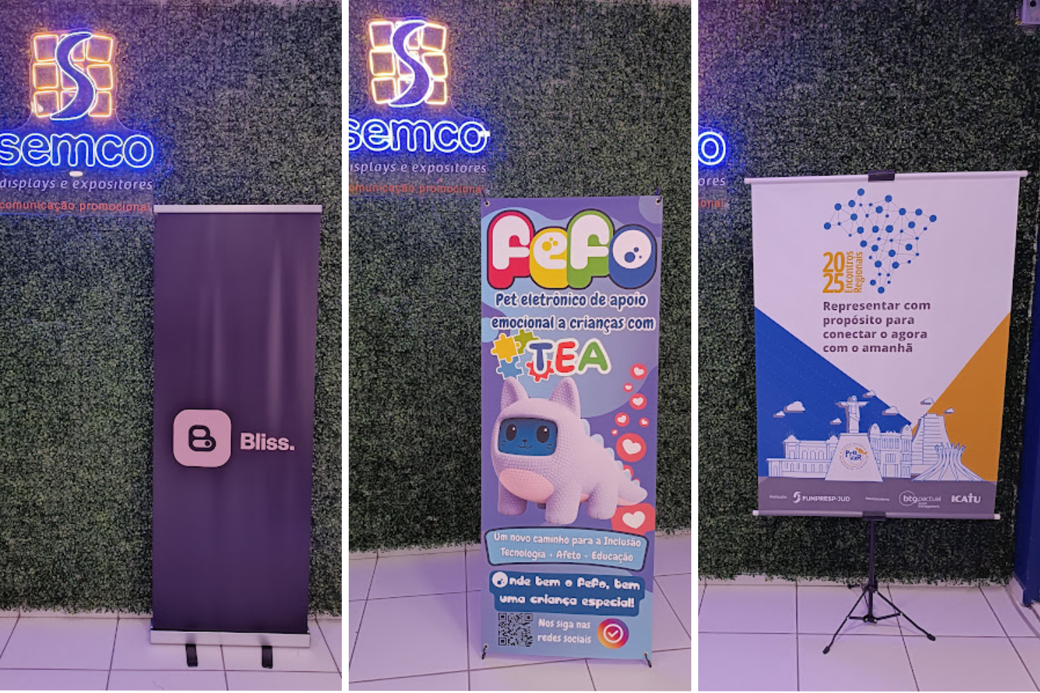 Banner pequeno tamanho