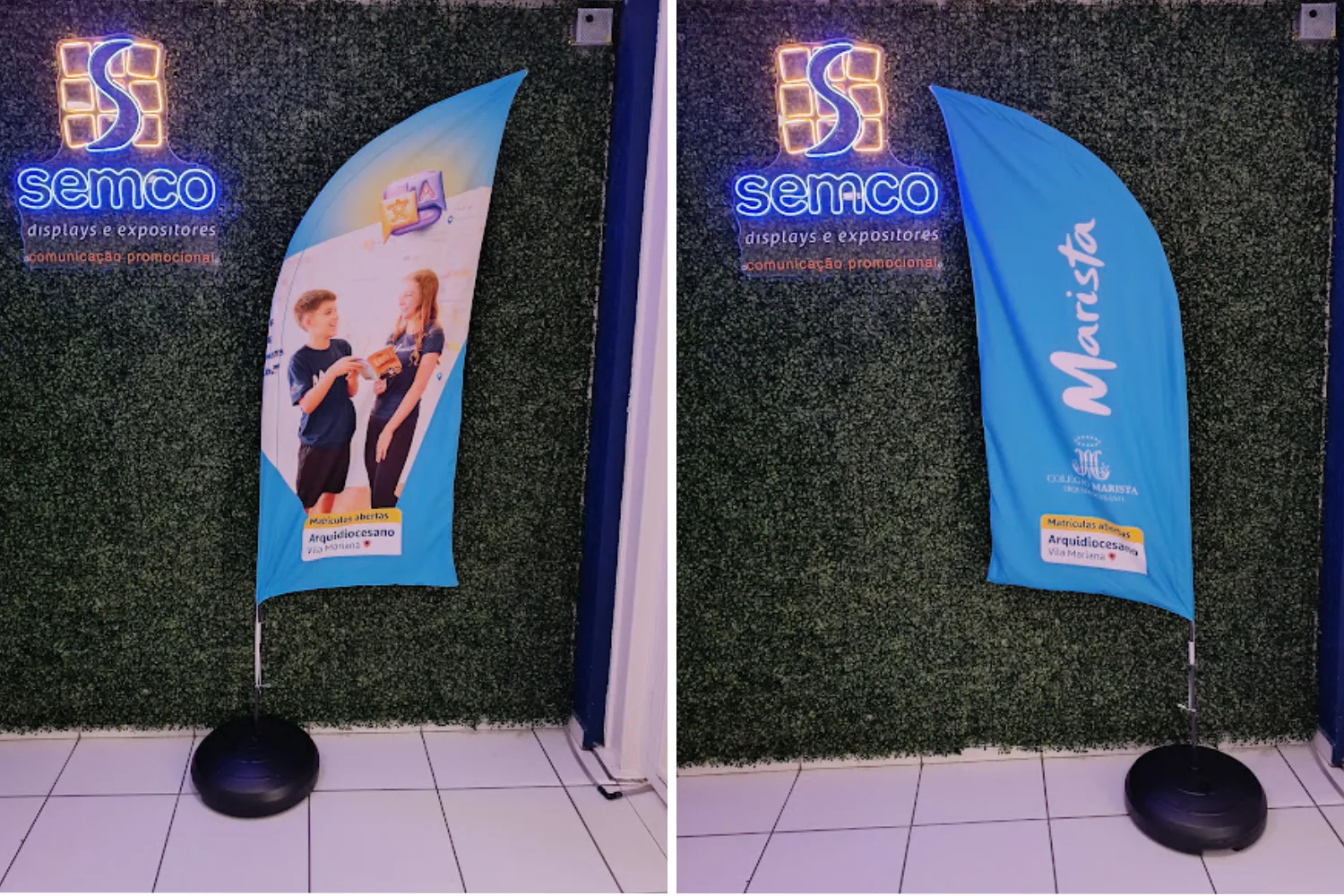 Wind banner frente de loja