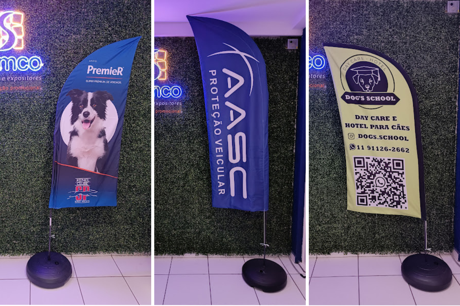 Estrutura metálica para banner