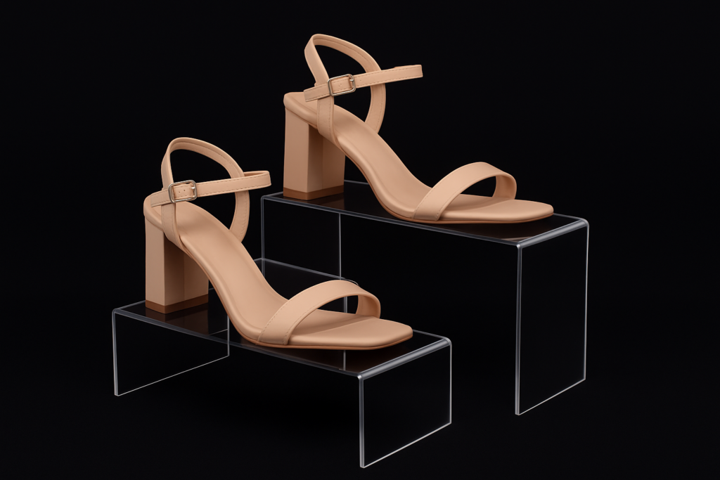 expositor de calcados para loja semco displays comunicacao visual sao paulo