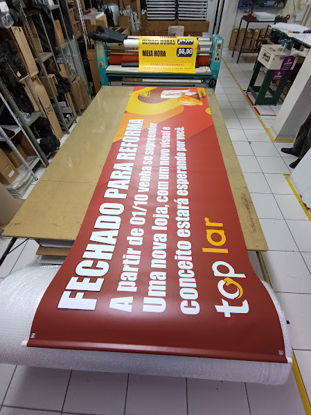 como colocar um banner na parede passo a passo - exemplo profissional sao paulo