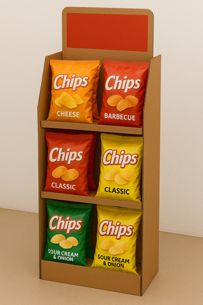 expositor para salgadinho 3 semco displays sao paulo