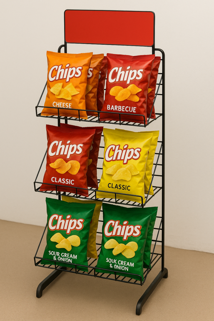 expositor para salgadinho semco displays comunicacao visual sao paulo